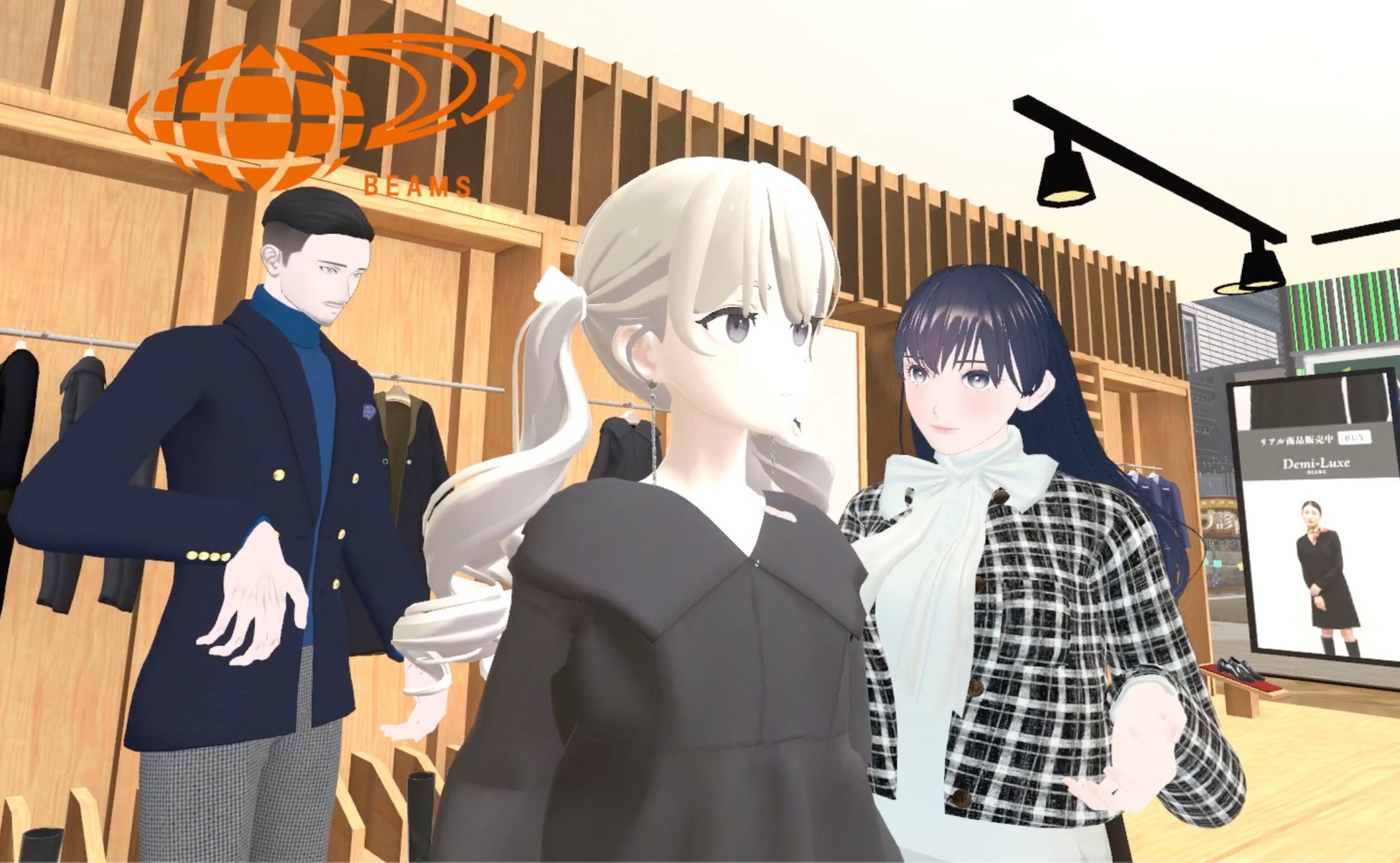 BEAMSスタッフによるメタバース接客の様子