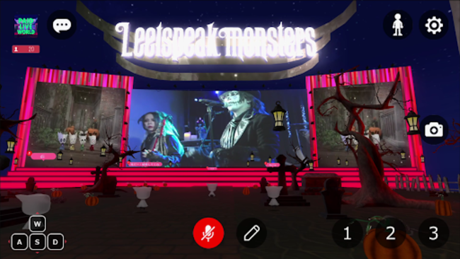 MusicVket 4でのWebブラウザからアクセスできるバーチャルライブの様子