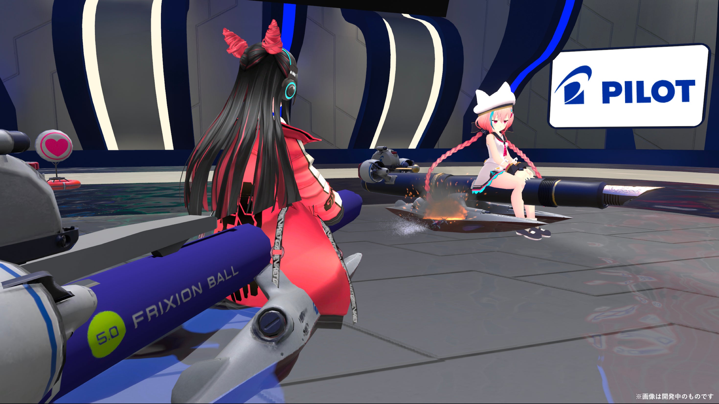 グループモードでのシューティングゲームの様子