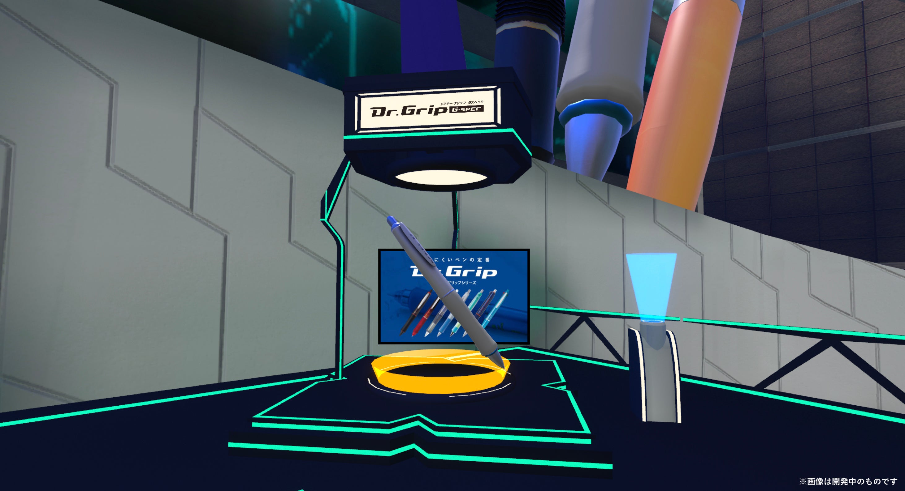 ブース2Fの商品展示の様子