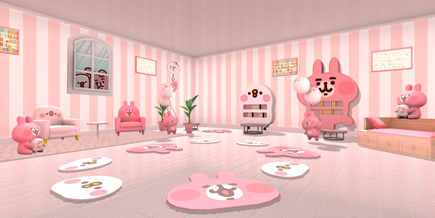 カナヘイと小動物の世界観溢れるかわいいお部屋が無料でゲットできます
