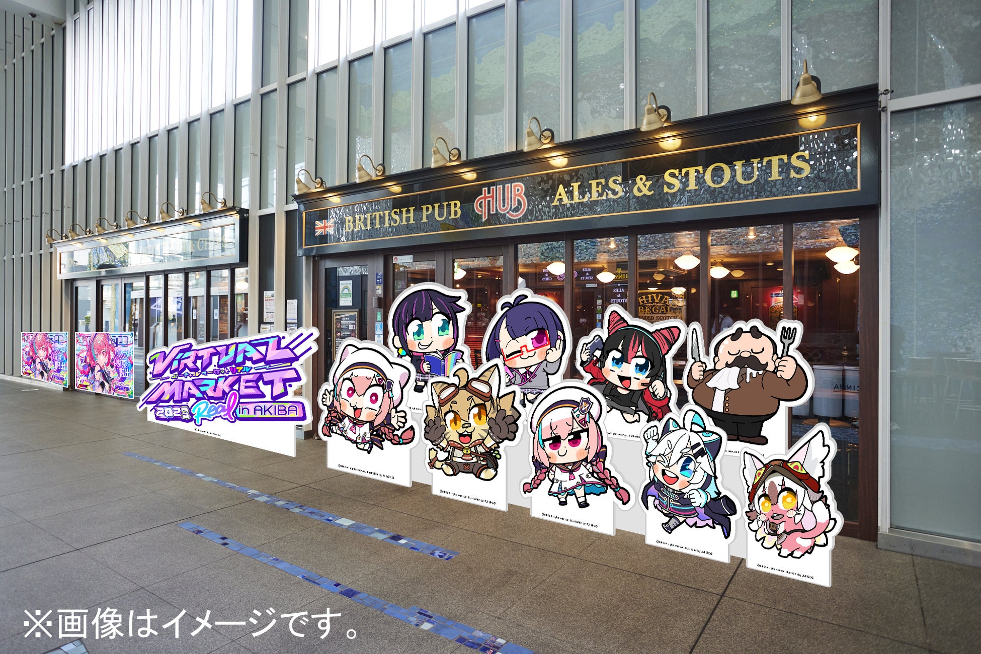 店舗の前にフォトパネルを設置!