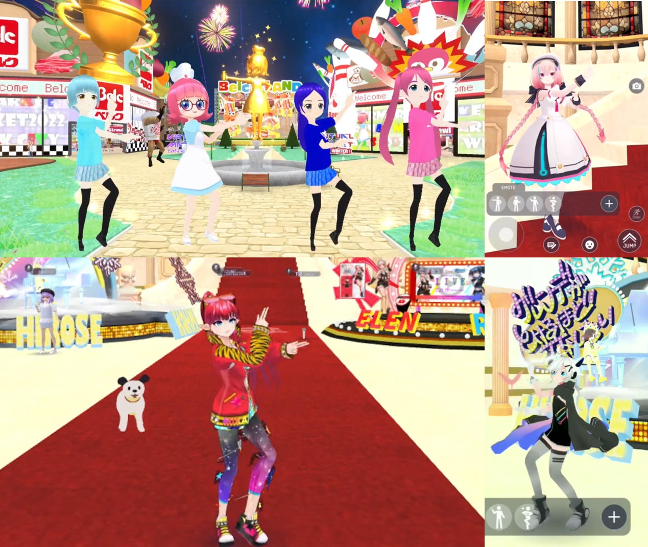 参加者がダンスをする様子