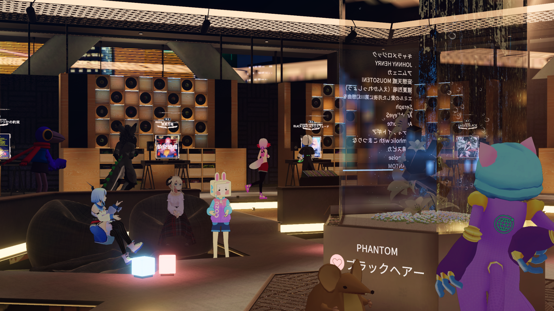 会場で寛ぎながら音楽を楽しむ来場者