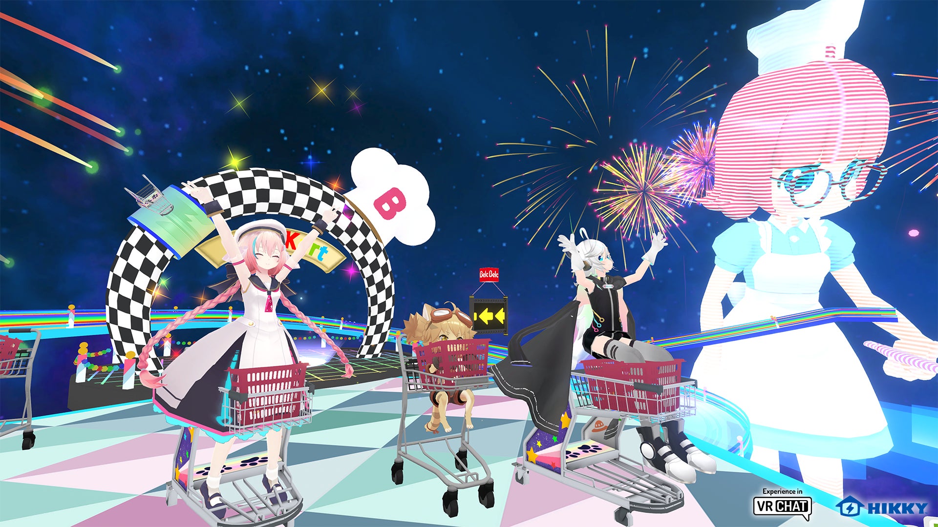 VRでおなじみの”乗れるショッピングカート”がリアルにも登場?!