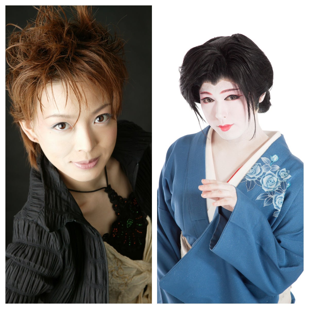 左：初嶺麿代　右：夢之丞