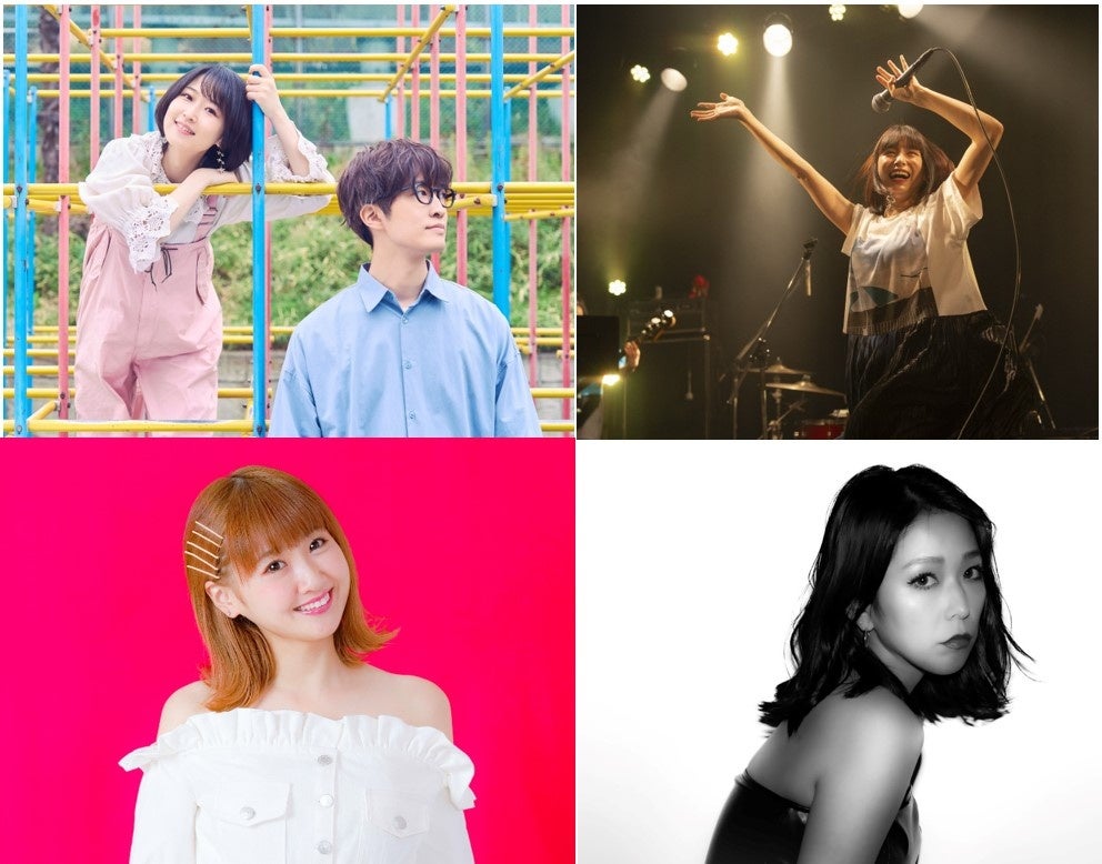 左上 コアラモード. ／ 右上 トミタ栞 ／ 左下 Dressing  ／ 右下 FUKI