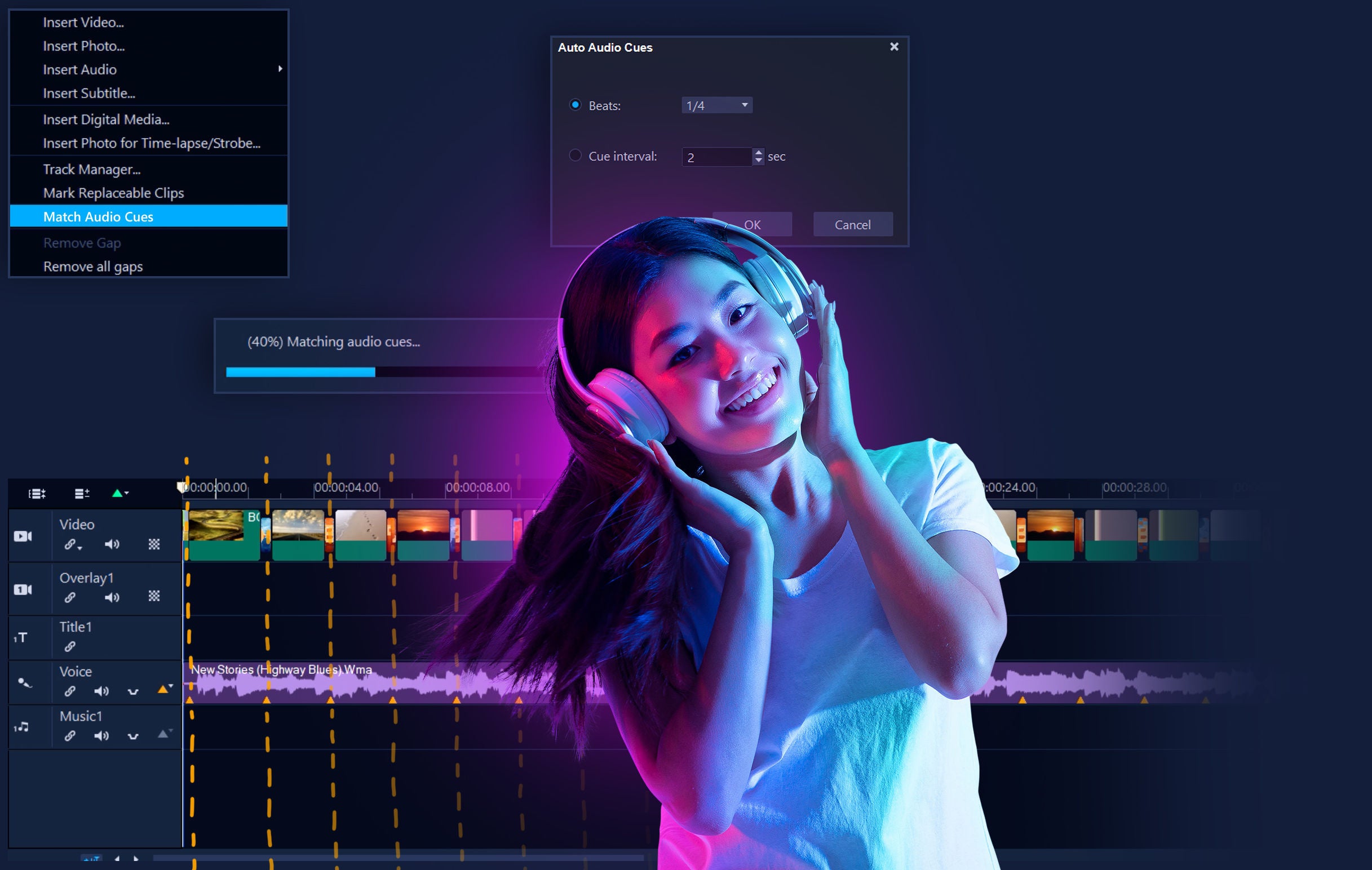 新機能！オーディオキュー