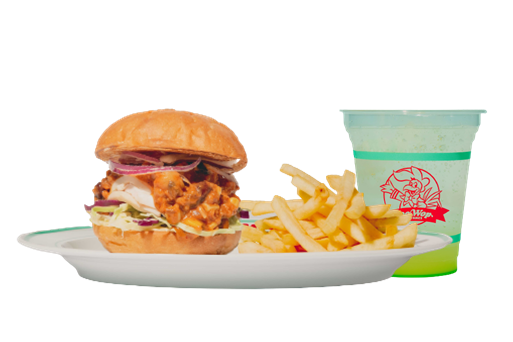 チリビーンズサラダチキンバーガー　クラシックセット