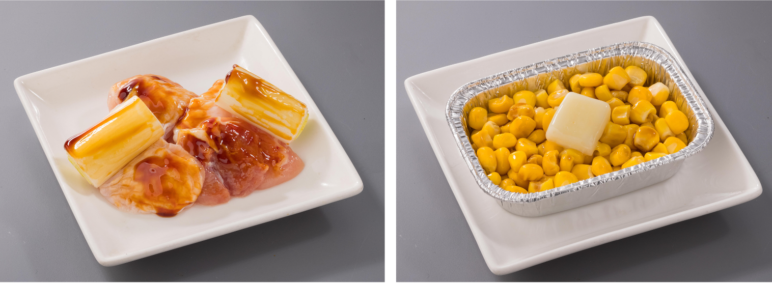 国産但馬鶏ねぎま・焦がし醤油のコーンバター