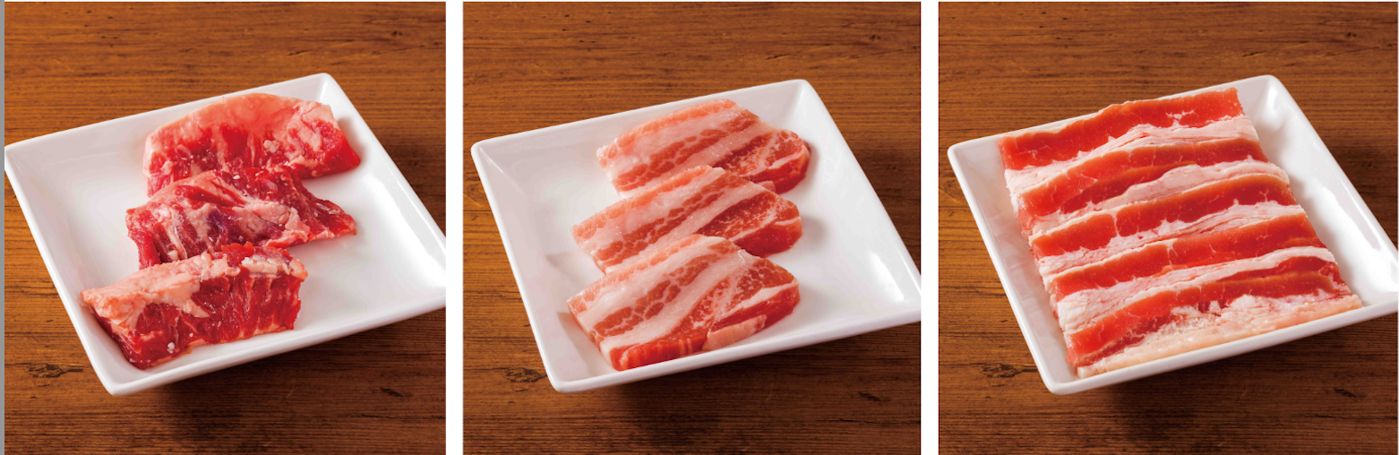 ・匠カルビ ・豚カルビ ・バラカルビ