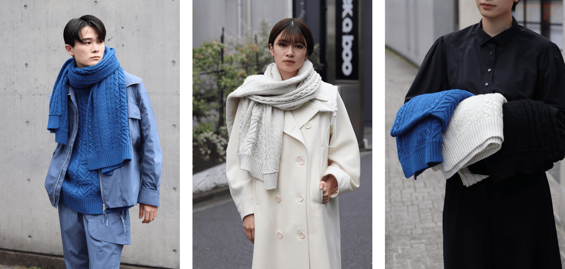 【関税込み】DVF★ウール カシミア素材★クレオマフラー黒 D-VEC』としてブランド初となる高機能マフラーを22AW