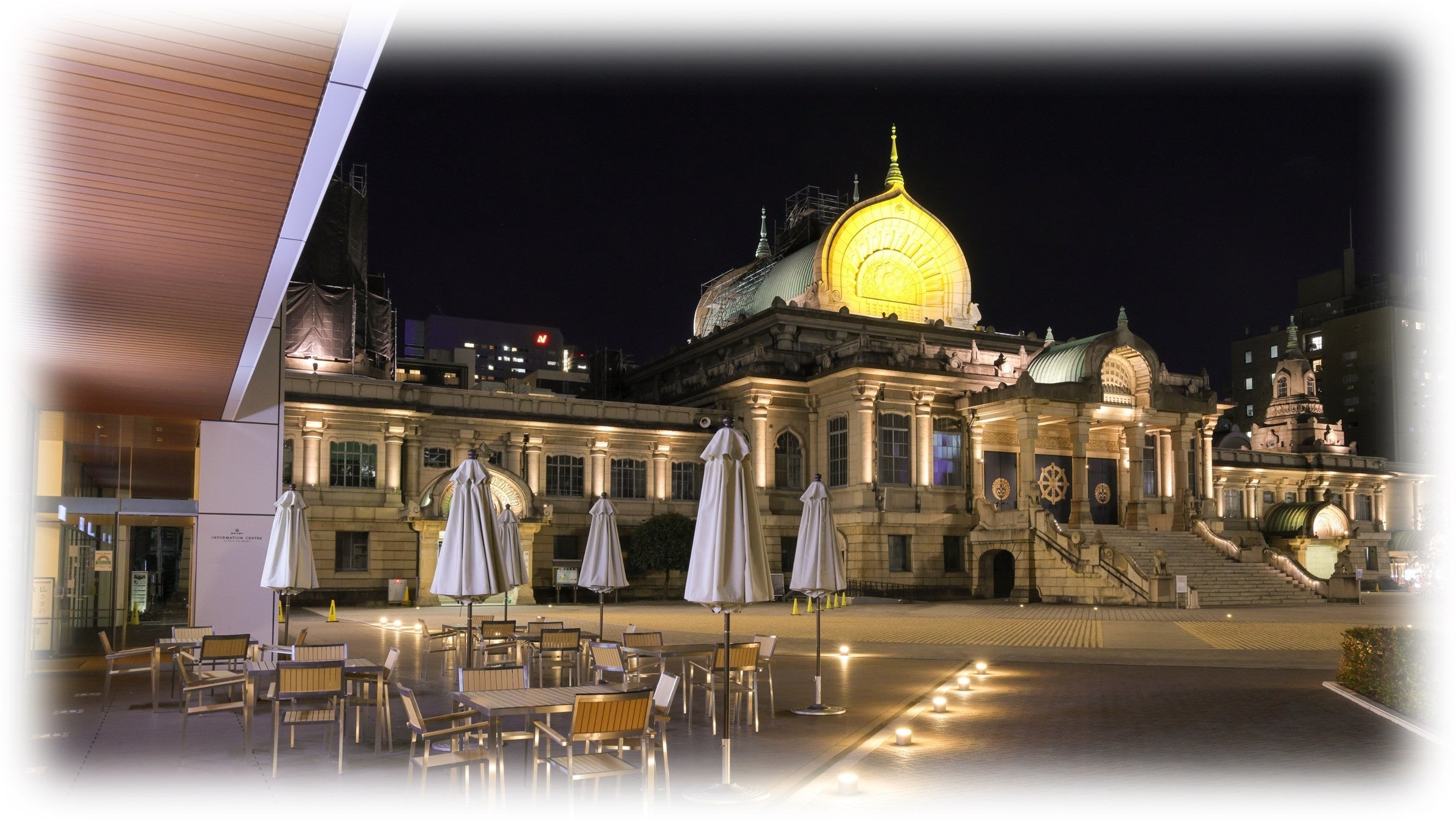 夜はアイトアップも