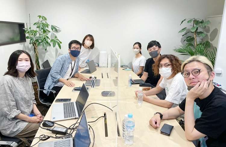 ▲大阪オフィスで実施したキックオフミーティング