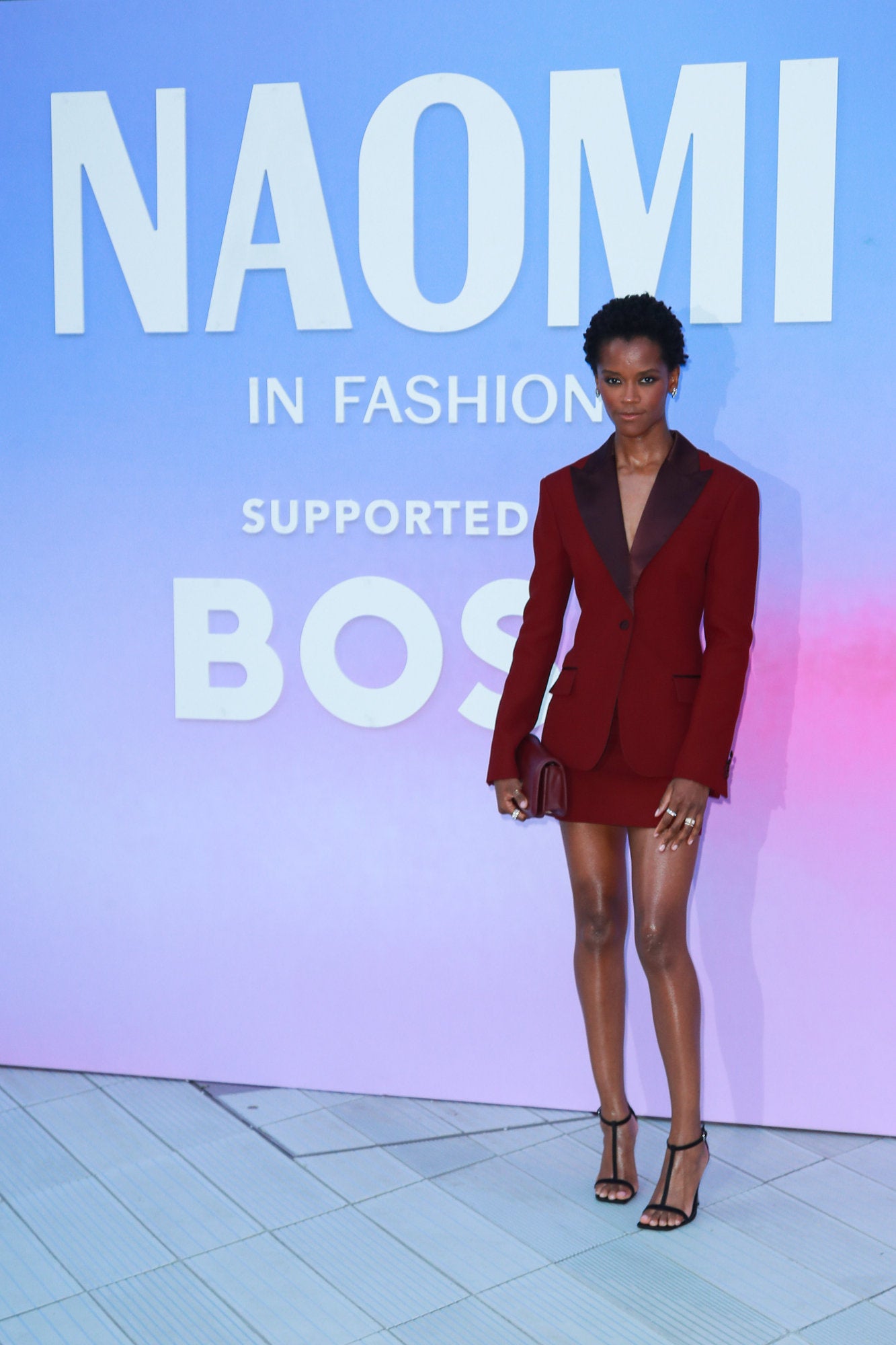 BOSS×NAOMI CAMPBELL ボス×ナオミキャンベル 24AW JETTAWAY VEST ストライプジレベスト 0001555779  DE36 ITP885NJTVHS ナオミ・キャンベルとコラボ BOSS(ボス)、カプセルコレクション