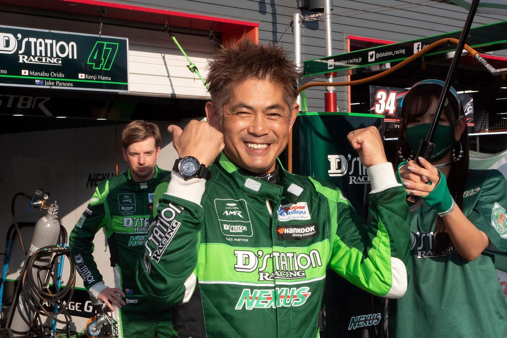 優勝を飾ったレース直後のMAXORDO　織戸学選手