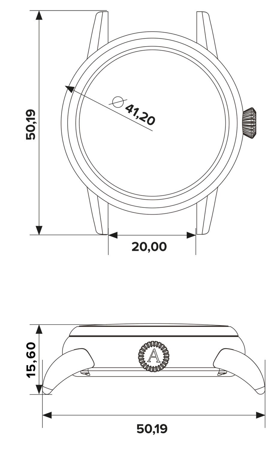 MECA41時計サイズ