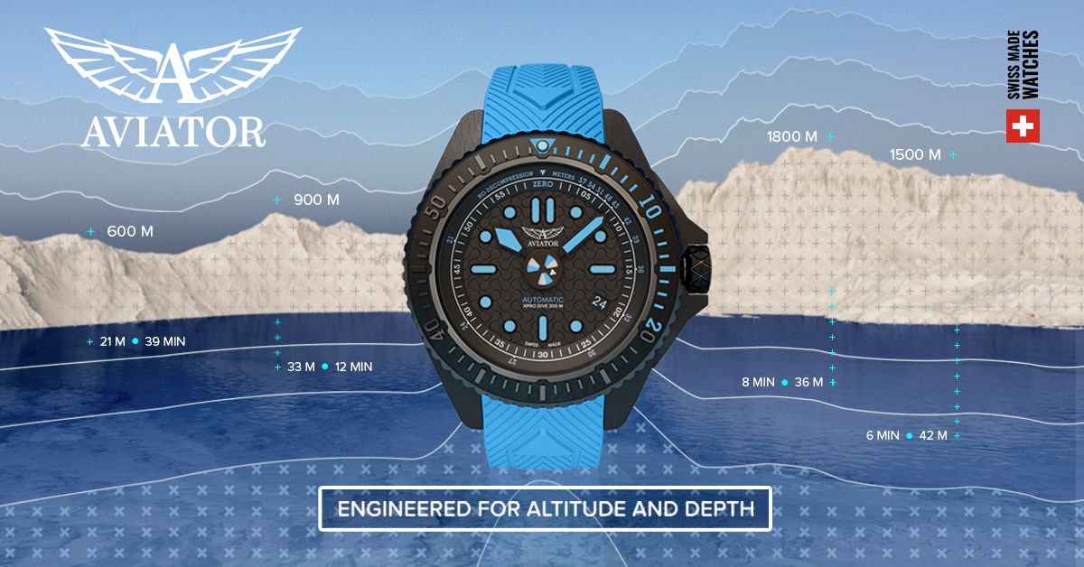スイス時計ブランド AVIATOR】「空」と「深海」を繋ぐ革新。極限環境下