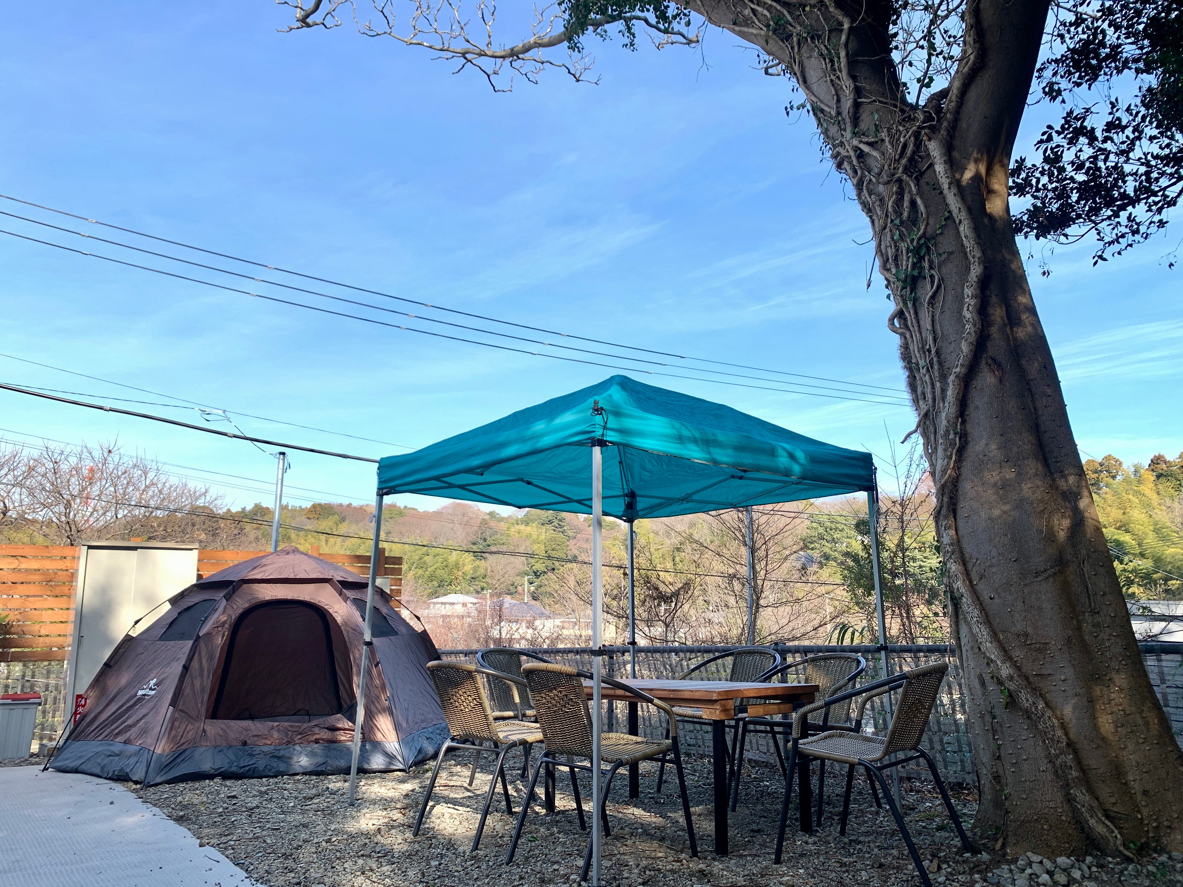 自然の中でのんびり