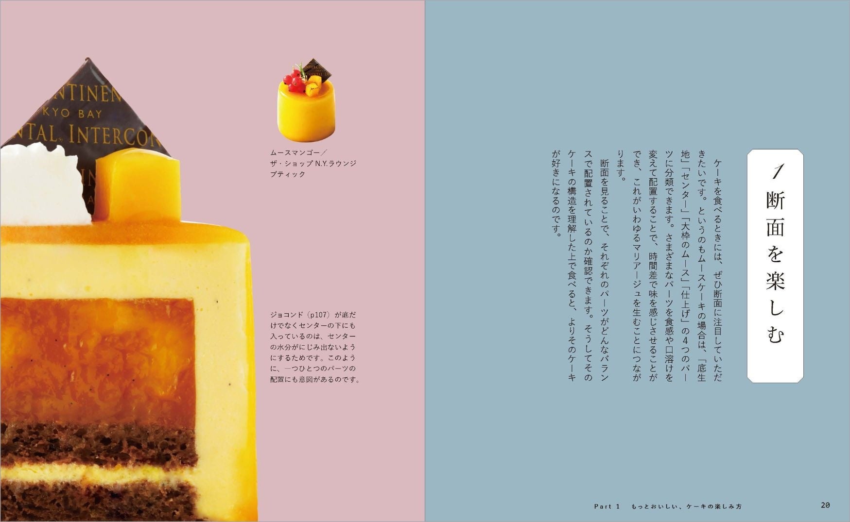 Part1もっとおいしい、ケーキの楽しみ方_1 断面を楽しむ