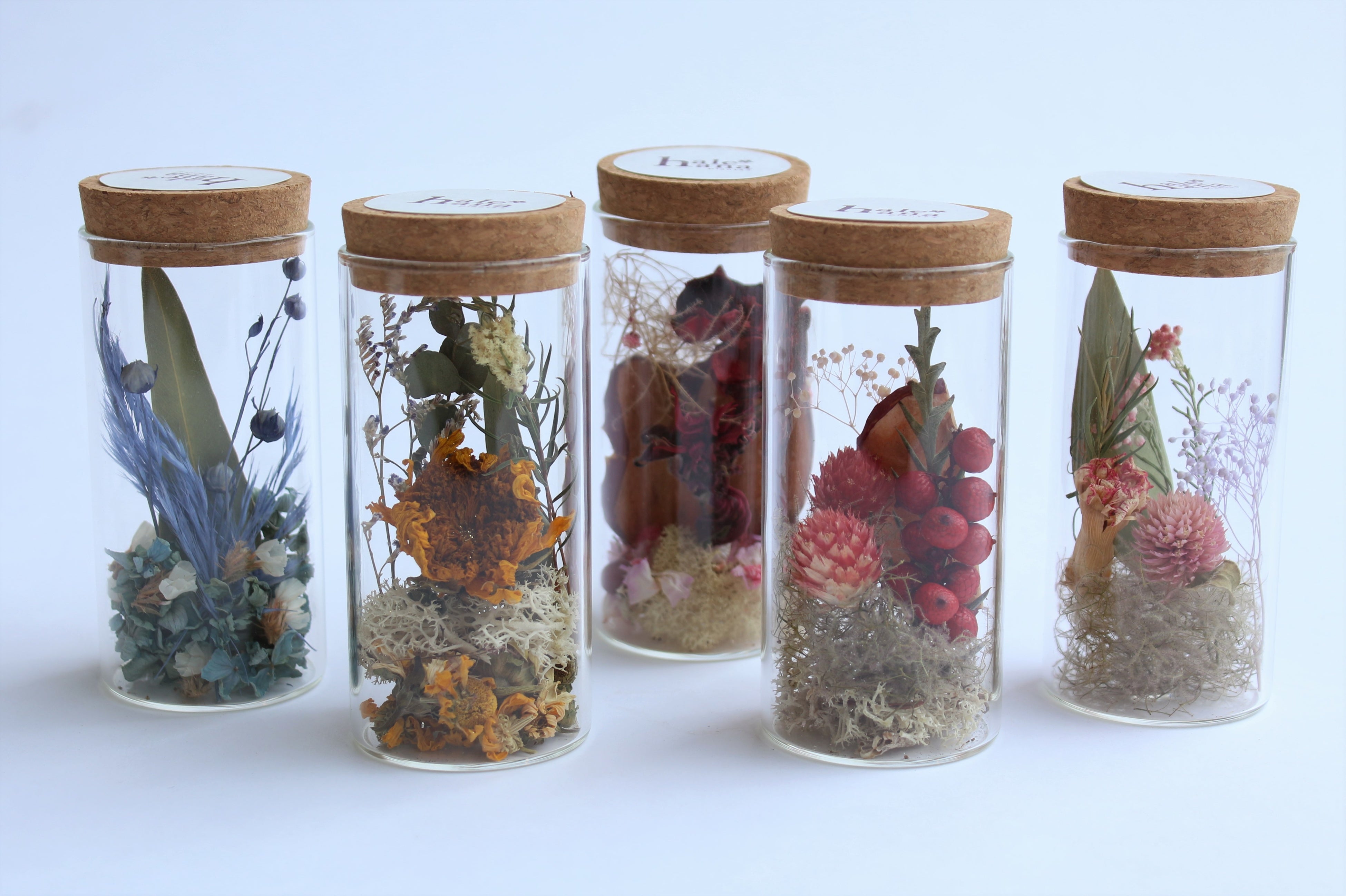 ロスフラワーを使用した「ハレハナ・フラワーボトル」