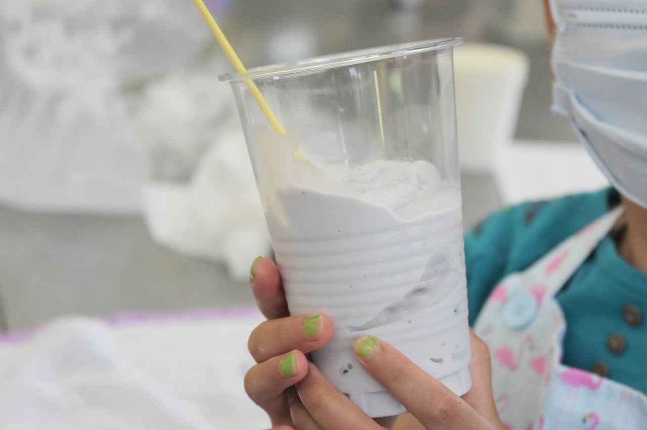 ブルーベリーアイスクリームを手作り!