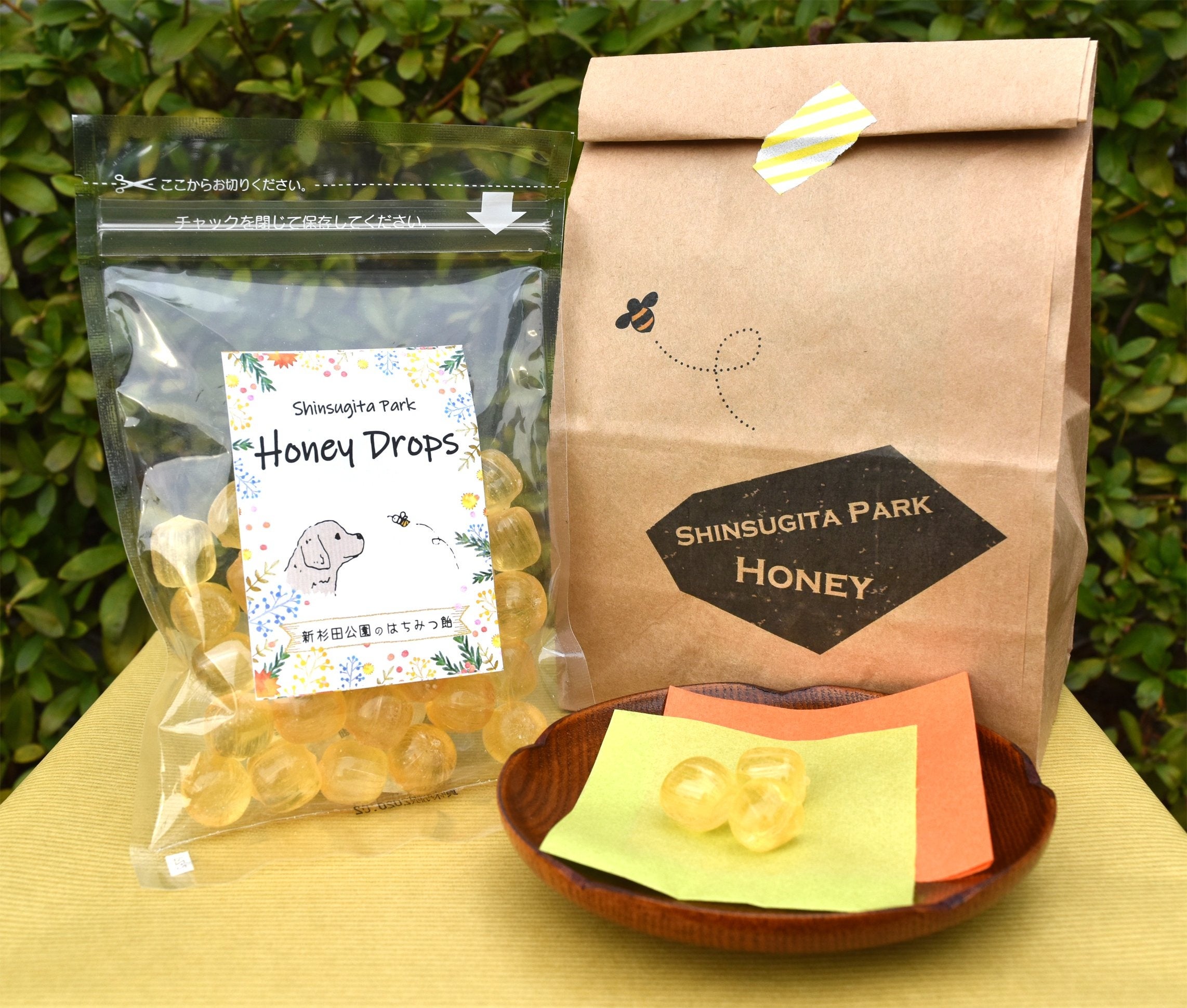 横浜市新杉田公園のはちみつを使った「Honey Drops」