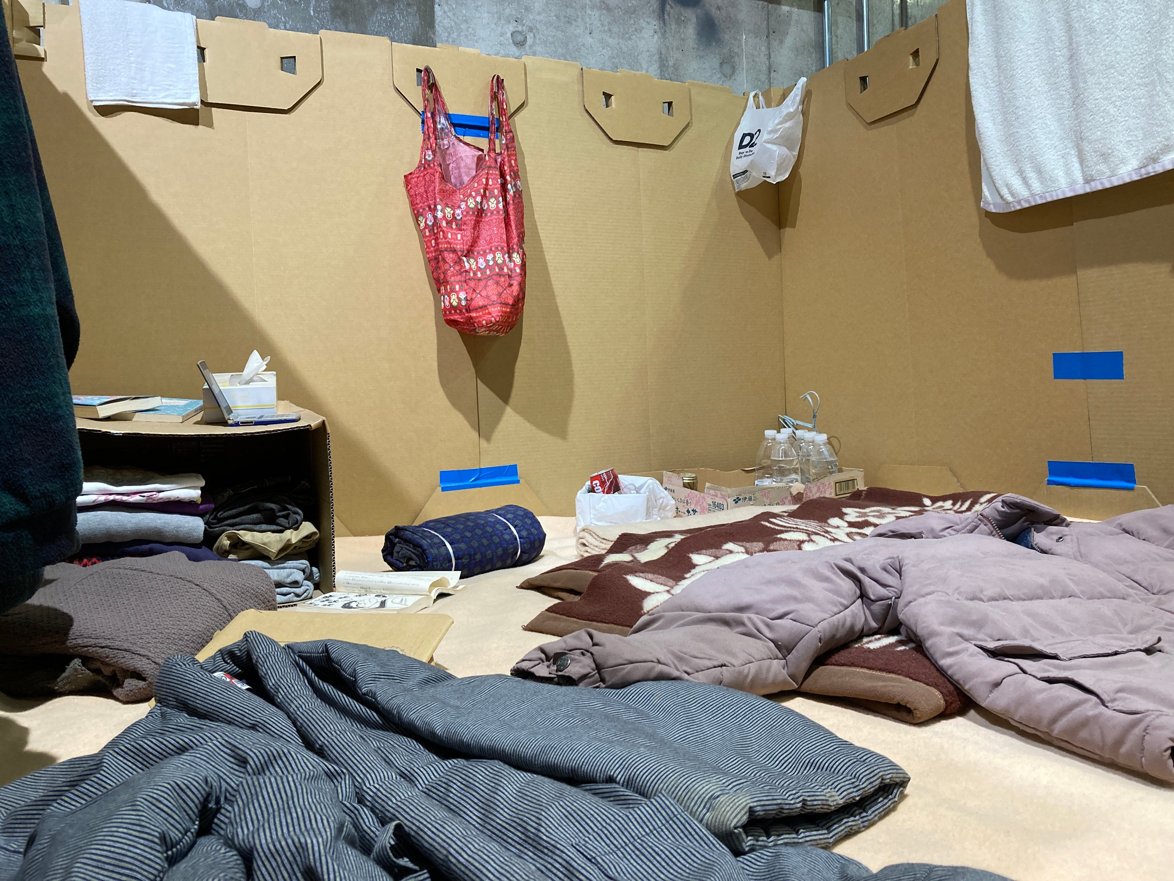 「もしも体験プログラム」避難所での生活を体験しながら、普段の生活との違いを学びます