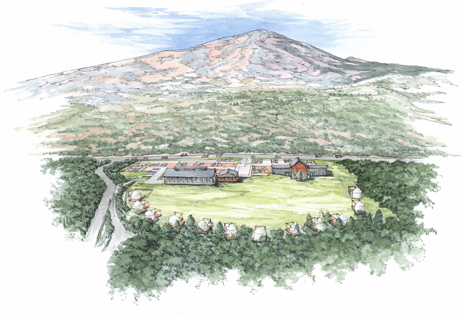 2023年6月オープン!浅間山を望む眺望が魅力の「浅間山キャンプ場」 ※イメージ