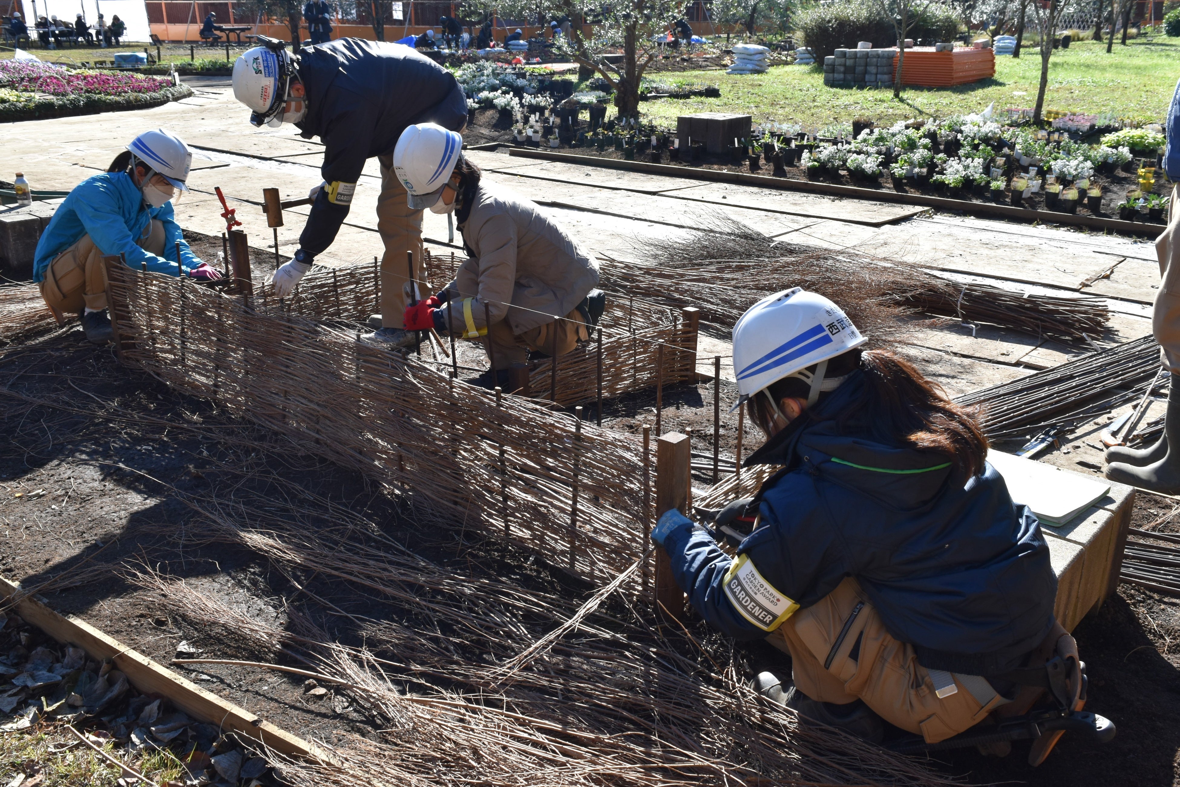当社スタッフによる施工の様子