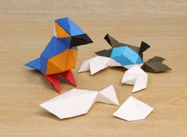 ペーパークラフトで干潟の生きものをつくろう！