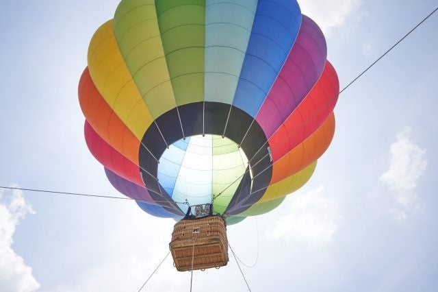 熱気球にのって