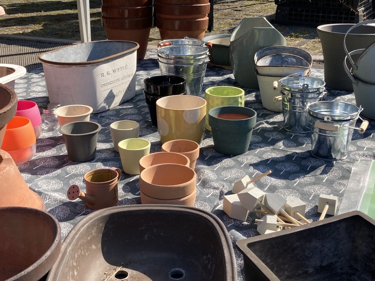 使っていない園芸用品をリサイクル「リユース・マルシェ」