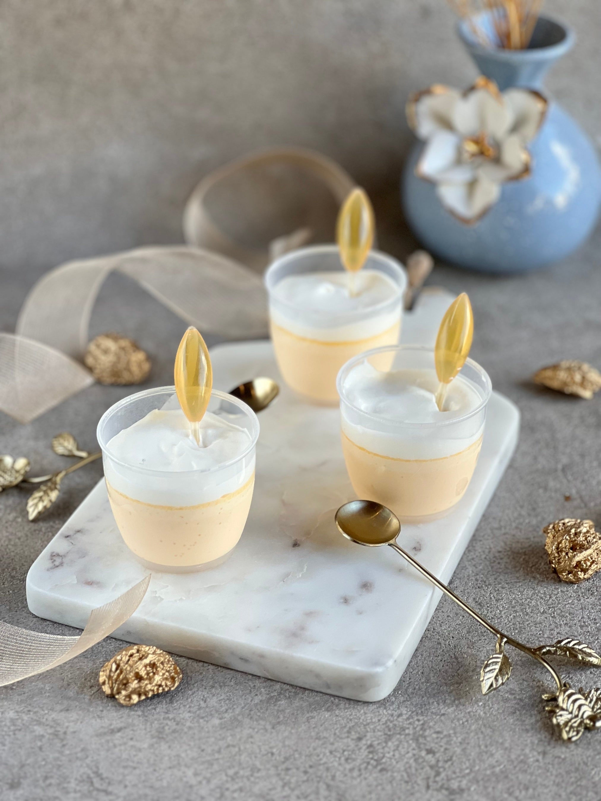 公園オリジナルスイーツ「柏はちみつぷりん」