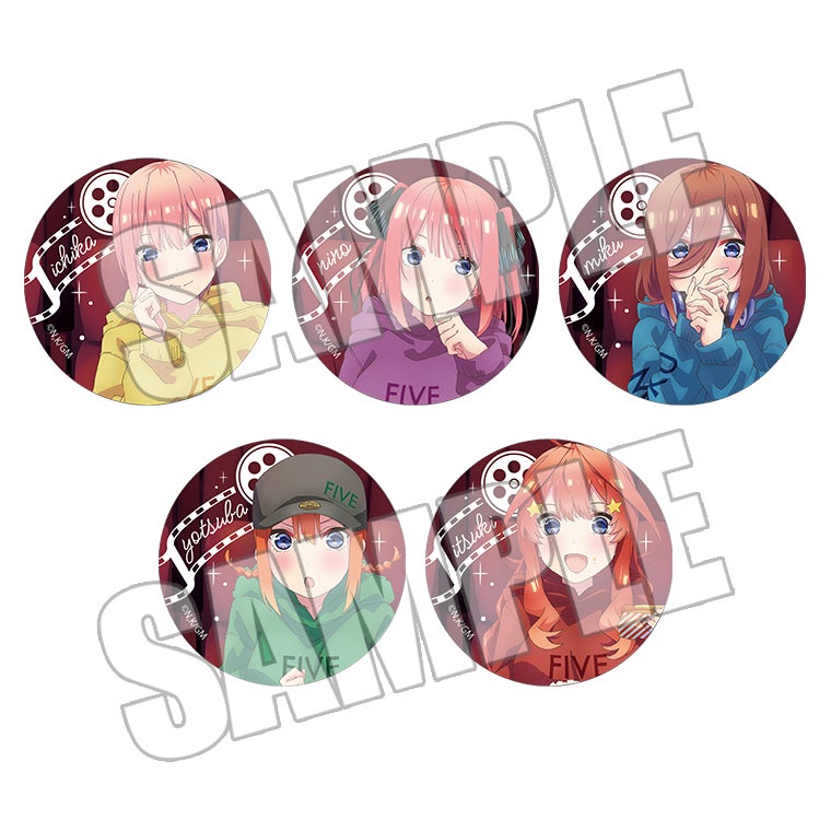 五等分の花嫁 AU-COOP蔵出し市 FIVE Memories 缶バッジ 三玖 映画 『五等分の花嫁』AU-COOP蔵出し市-全国キャラバン- 」開催