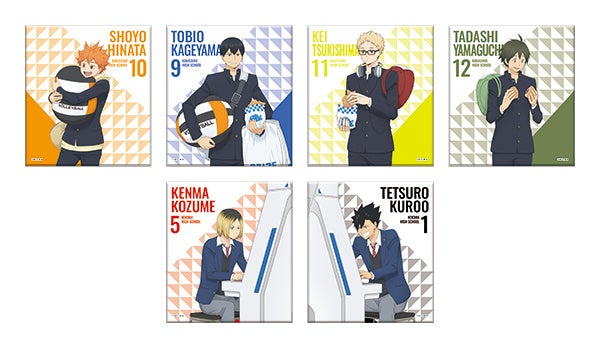 ▲GiGO コラボカフェ ハイキュー!! アートパネル(全6種・ランダム) 【サイズ】H約140mm×W約125mm