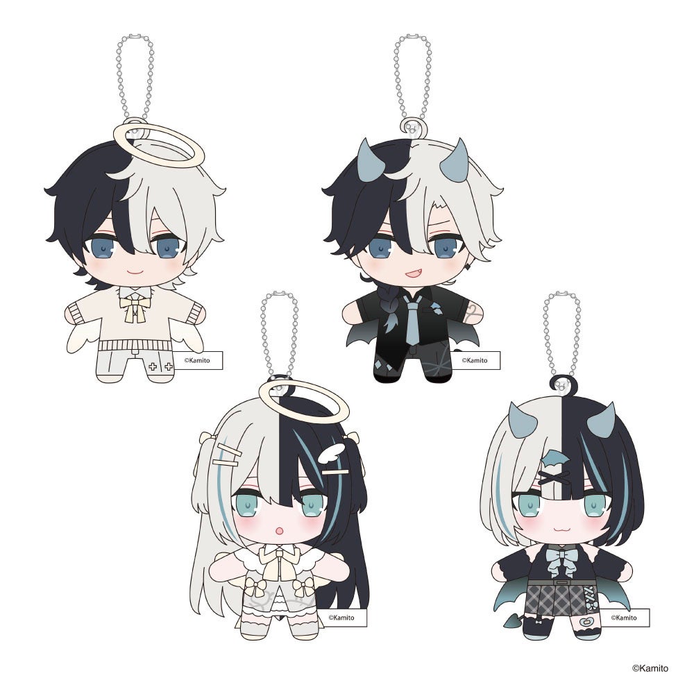 Kamito BIG 缶バッジ gigo限定 かみとくん　かみとちゃん 8種 Kamito BIG 缶バッジ gigo かみとちゃん 悪魔 等身 かみと