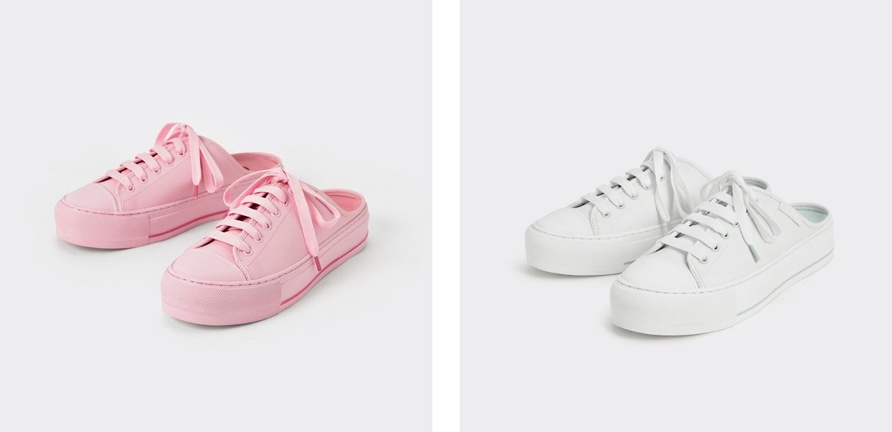 CHARLES & KEITH チャールズ＆キース ピンク ハート スニーカー CHARLES & KEITH｜ハート シアーレーススニーカー | Rakuten