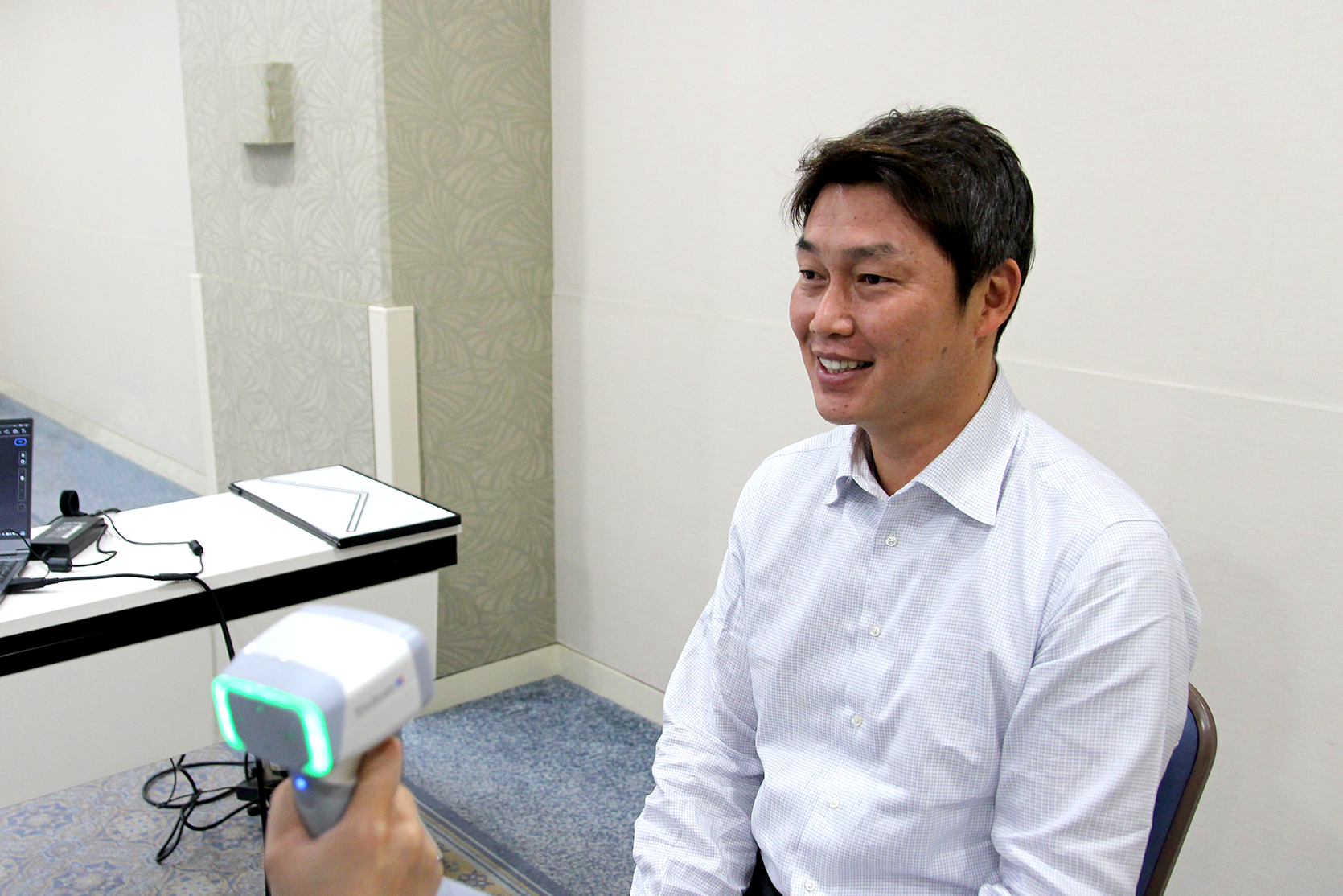 3Dスキャン風景（にっこり）