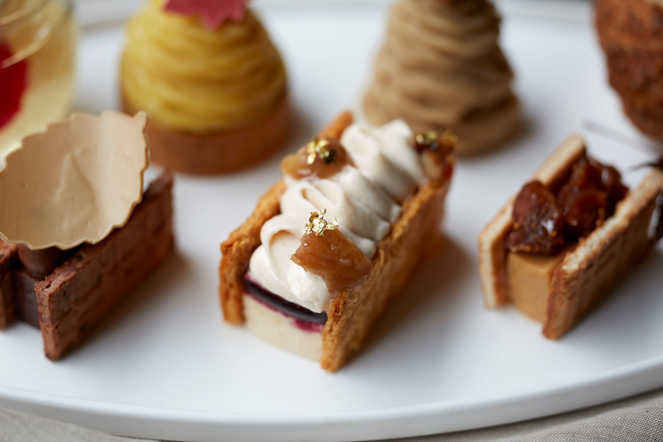 栗とカシスのミルフィーユ