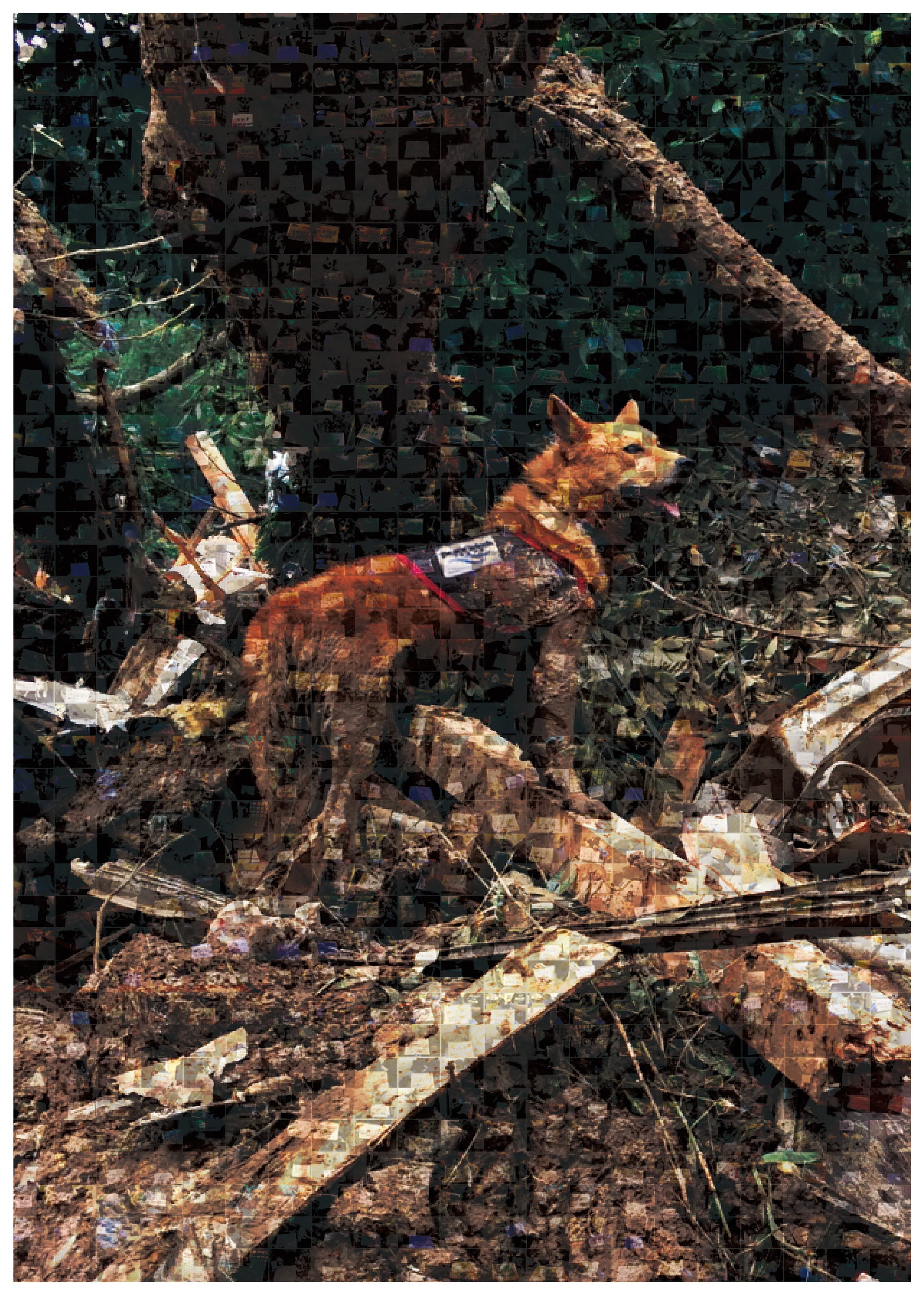 広島土砂災害に出動した「夢之丞」をモチーフにしたデザイン