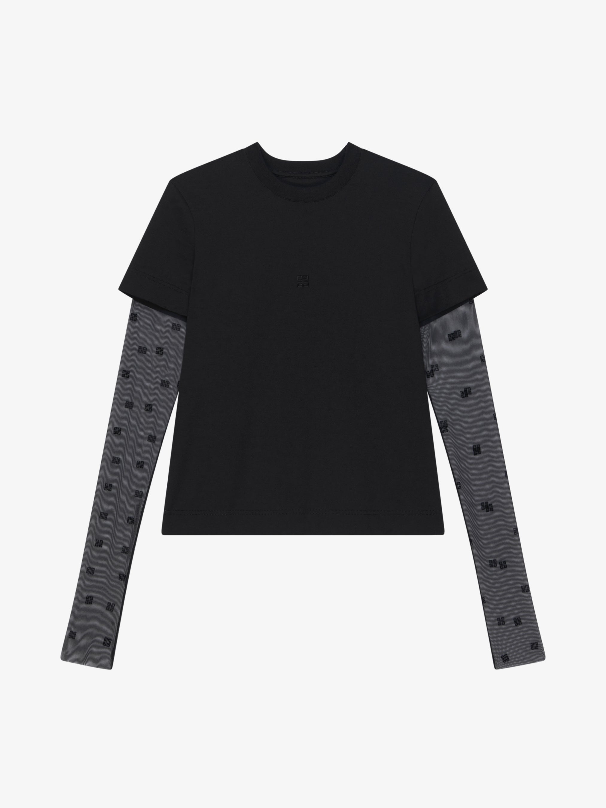 4Gロゴ刺繍レイヤードプルオーバー