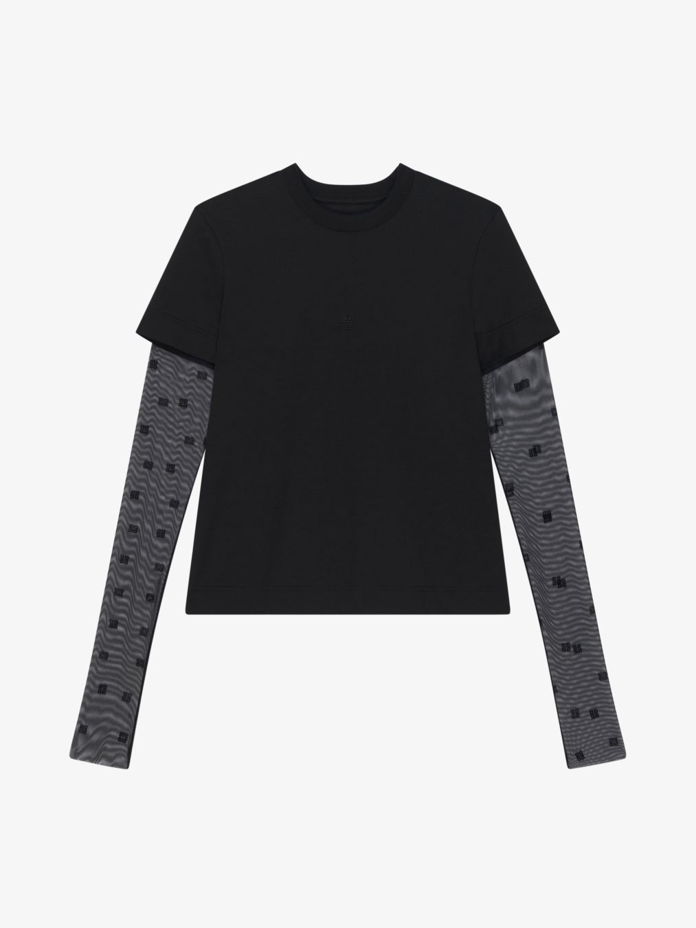 4Gロゴ刺繍レイヤードプルオーバー