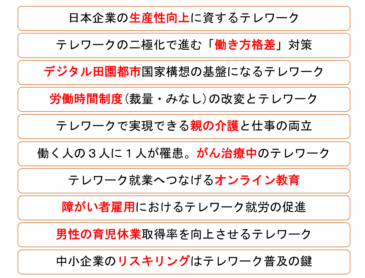 日本の課題を解決するテレワーク定着のための10の提言