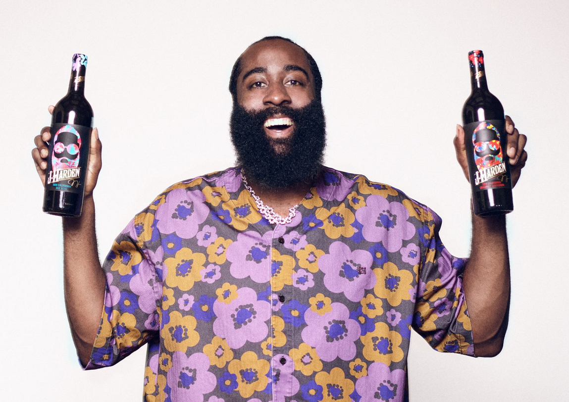 NBAジェームズ・ハーデン直筆サイン入りワイン　バスケ 35222-238-