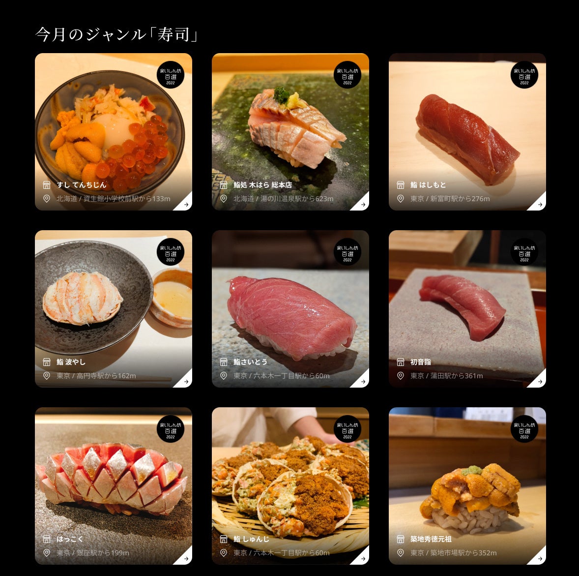 【食いしん坊】 グルメSNSシンクロライフ、「食いしん坊百選 2022」の選出を