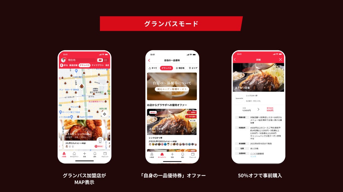シンクロライフアプリ_グランパスモードUI