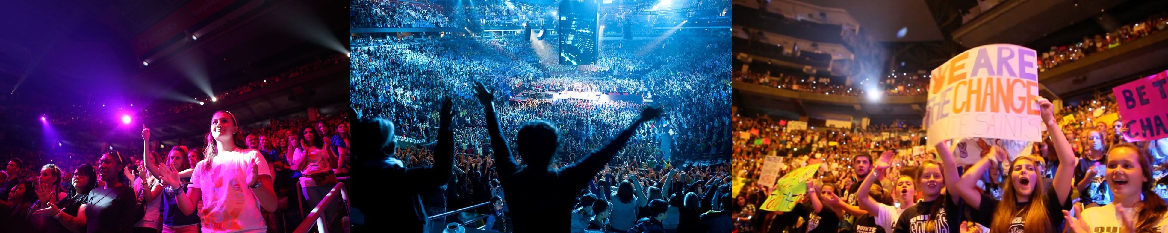 北米のWe DAYには、毎年1万人以上の子ども若者が招待されています