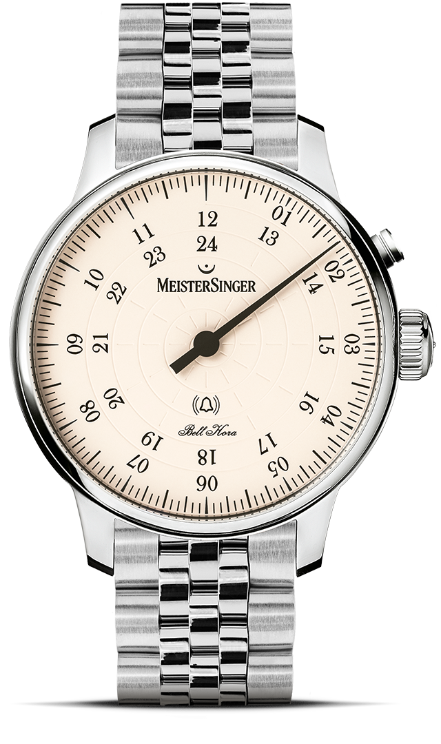 ドイツ製シングルハンドウォッチ「Meister Singer（マイスタージンガ