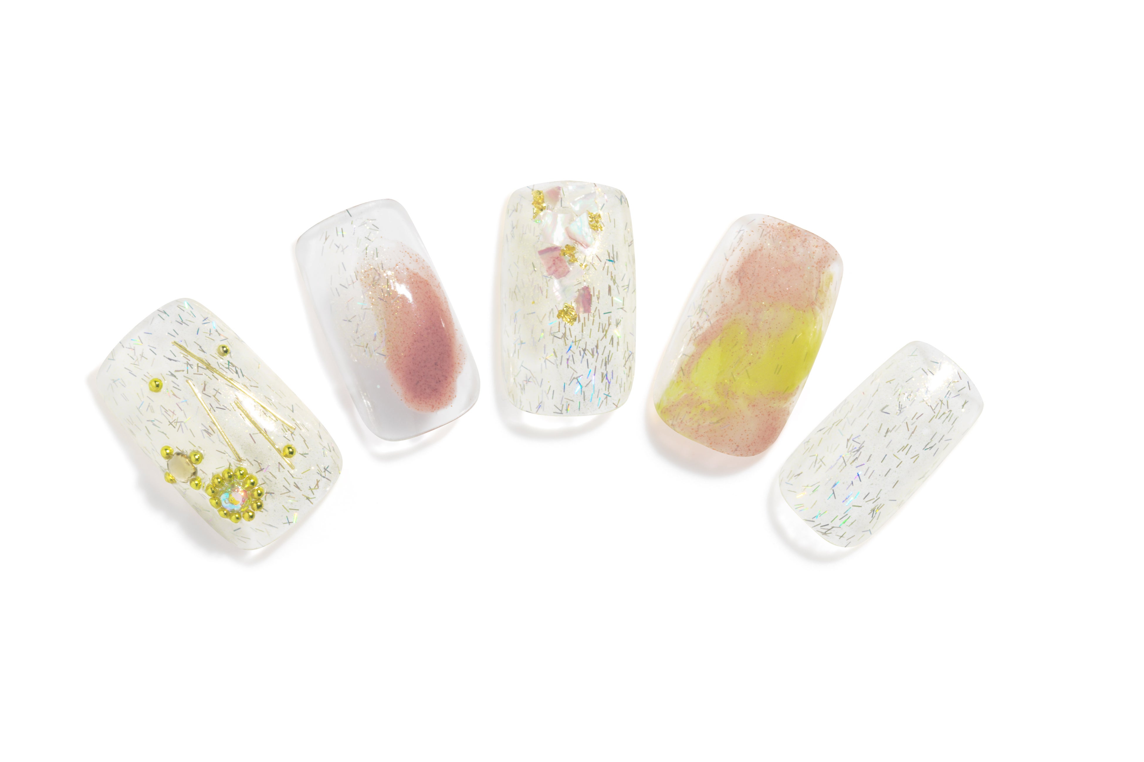 パラドゥ　ミニネイル＜GD04 シオサイソーダ＞（ネイルアート例）